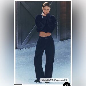 ALO Yoga Black Wide Leg Pants